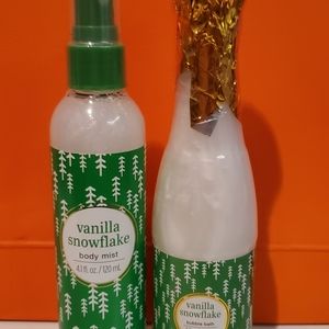 Bubble and mist vanilla snowflake